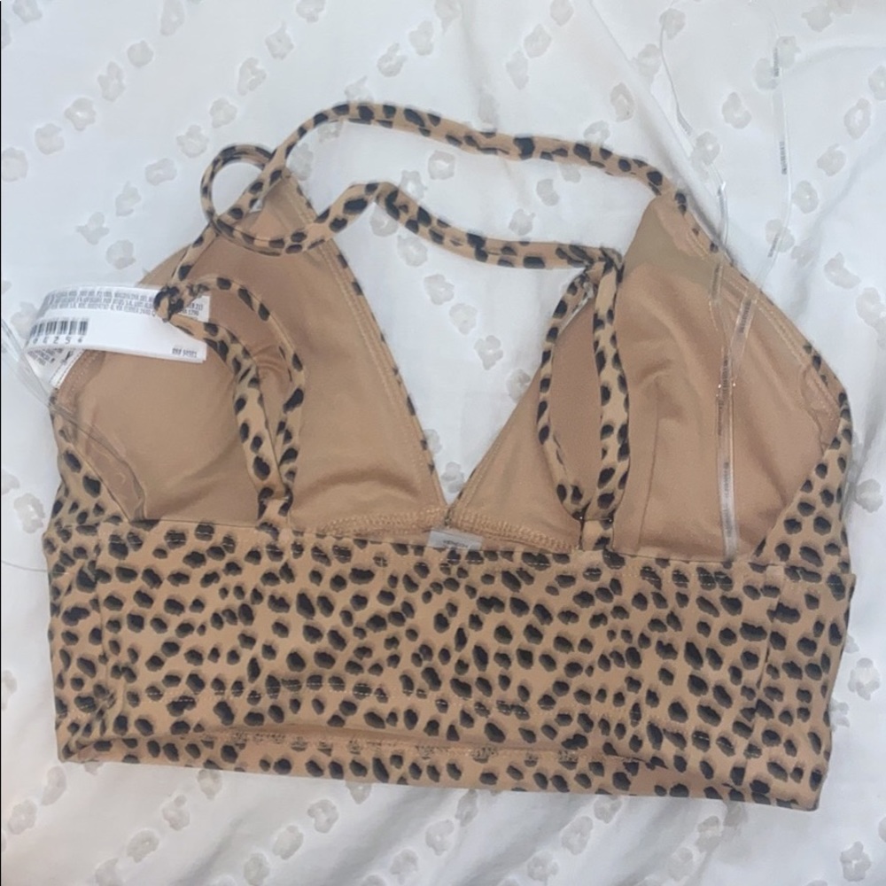 leopard print sports bra
